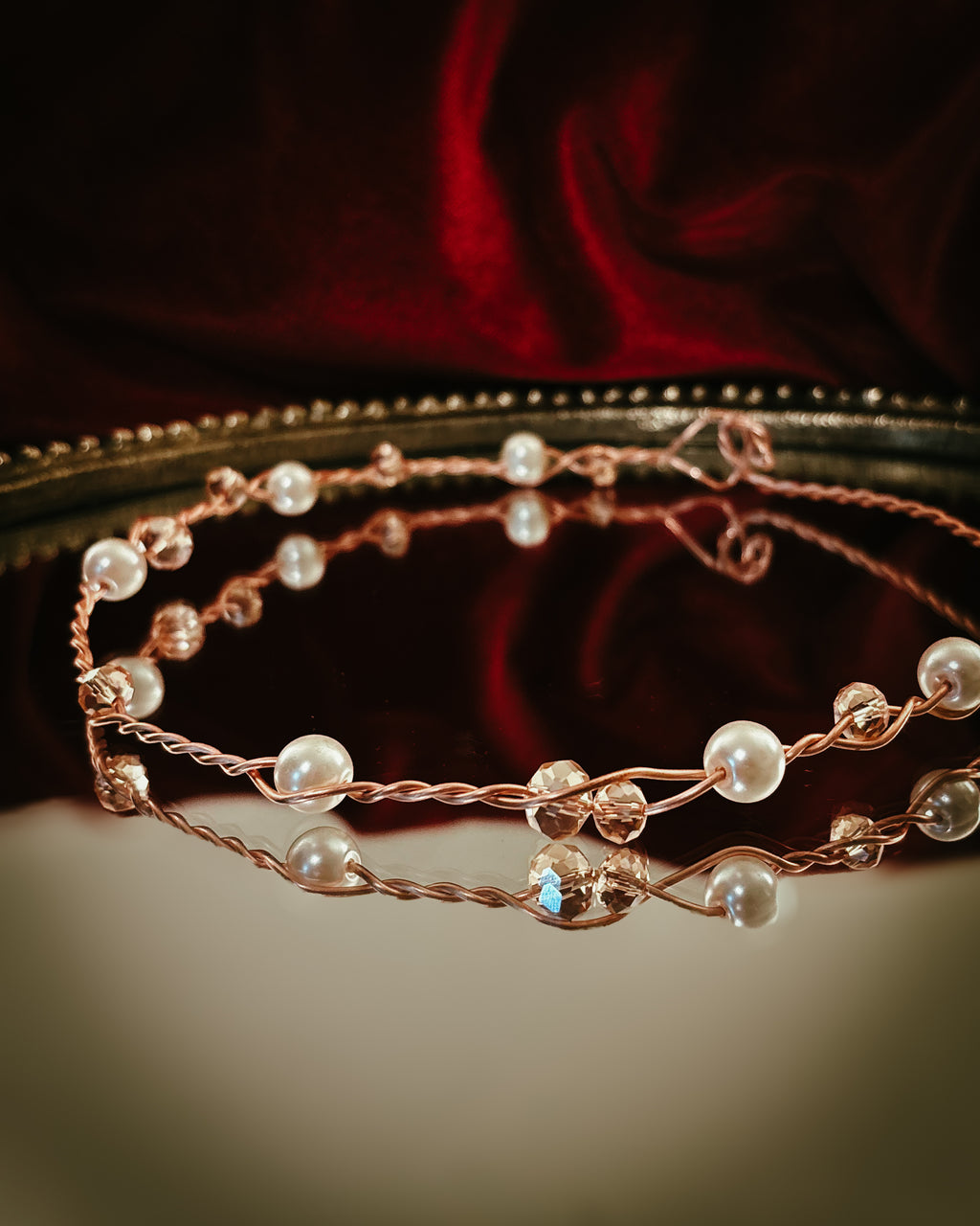 Pearl Circlette - Glass and Copper - Noble Weight
