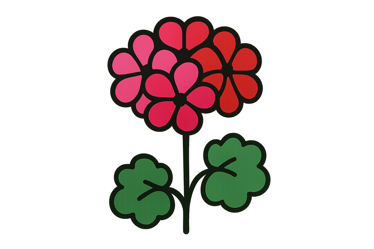 geranium flower icon